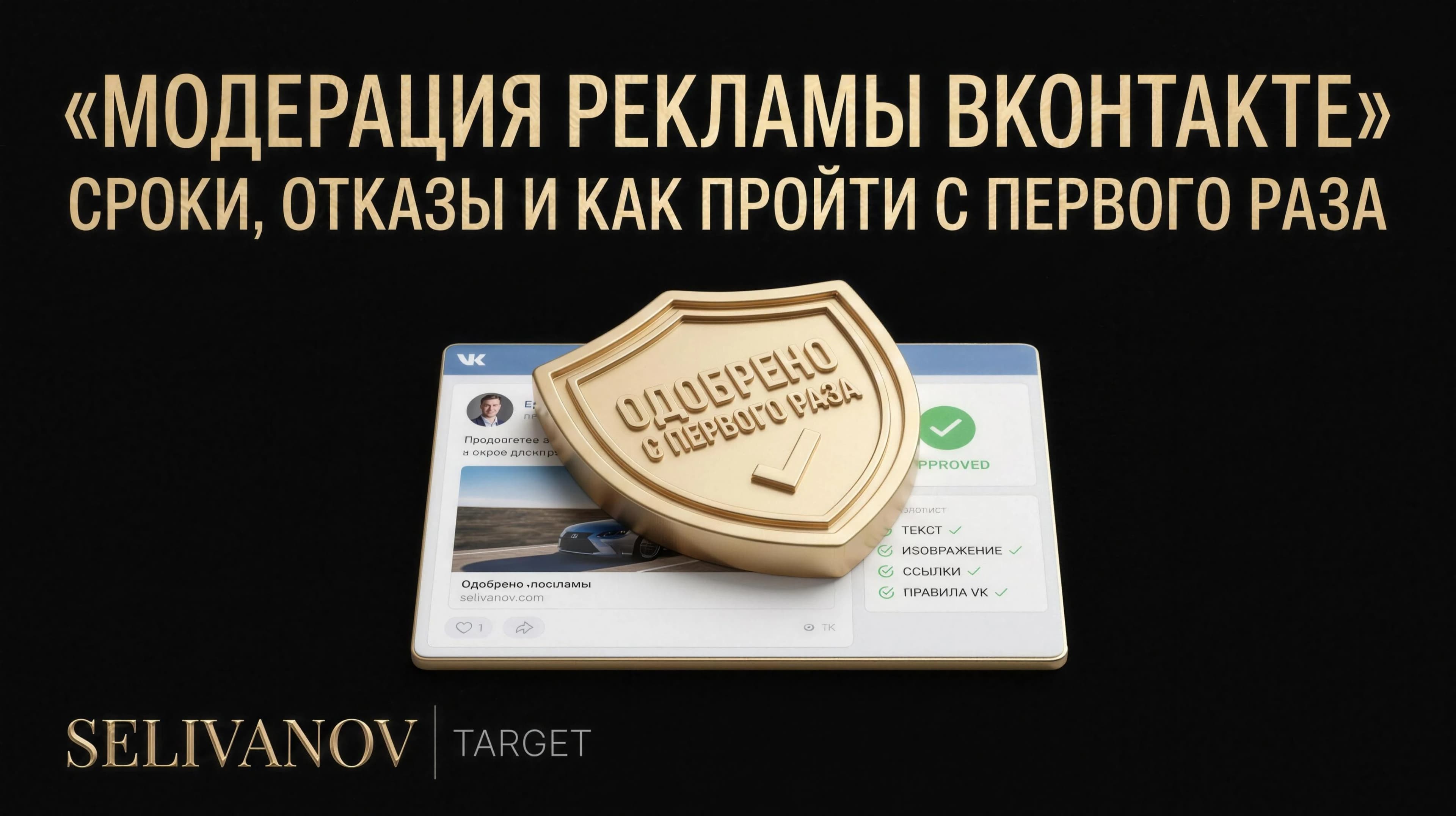 Модерация рекламы ВКонтакте