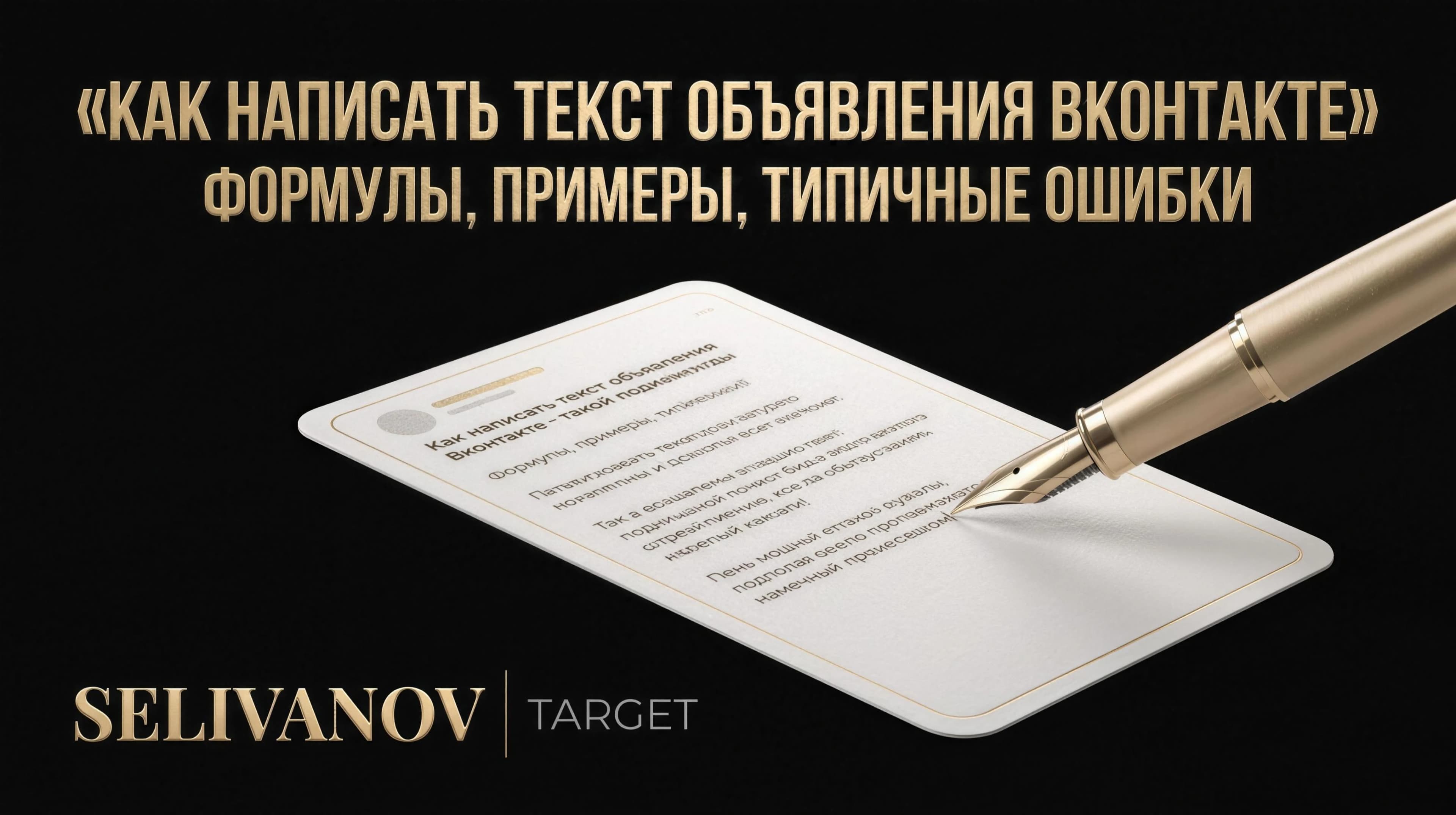 Как написать текст объявления ВКонтакте