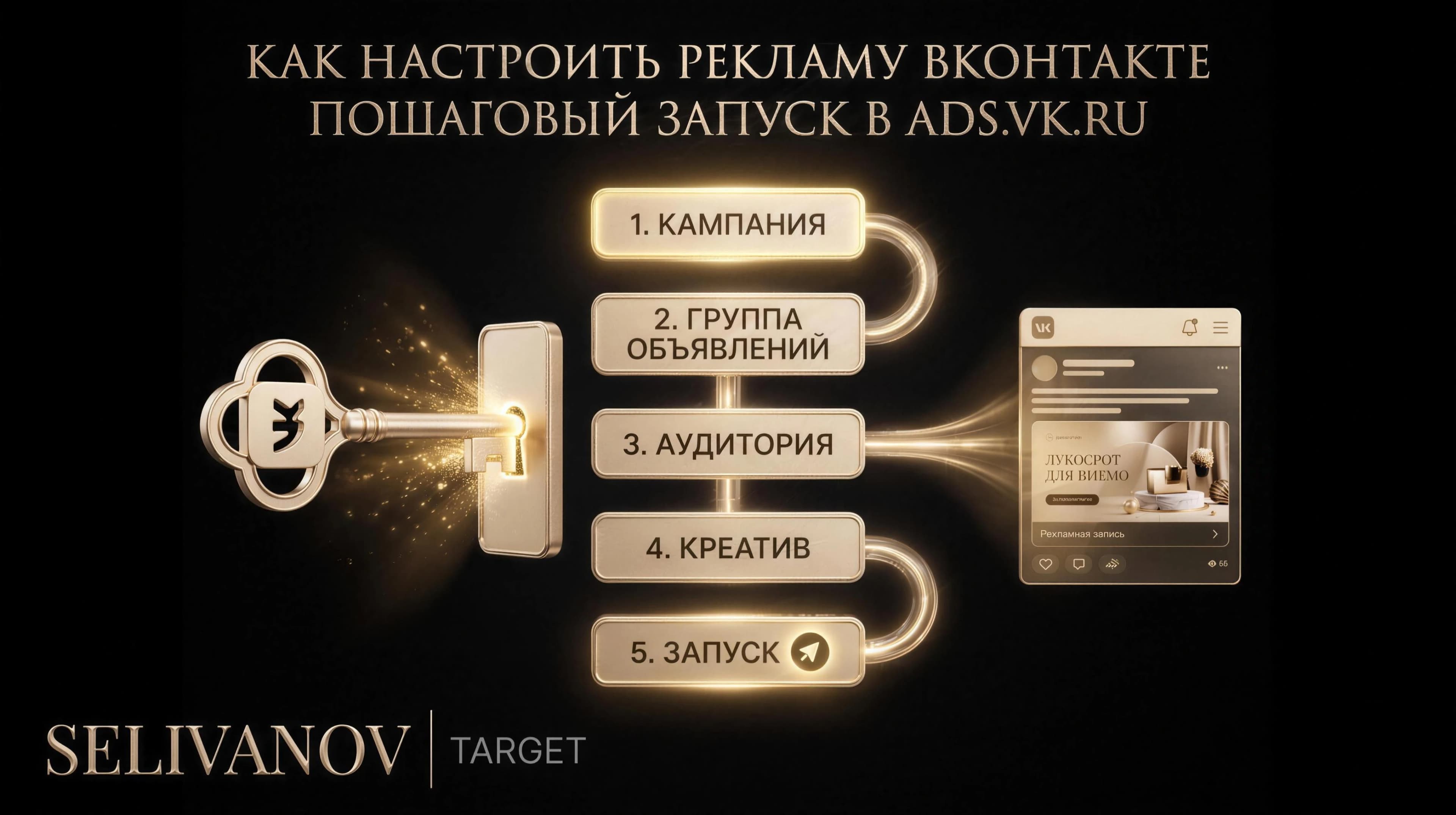 Как настроить рекламу ВКонтакте с нуля: пошаговый запуск в ads.vk.ru 2026